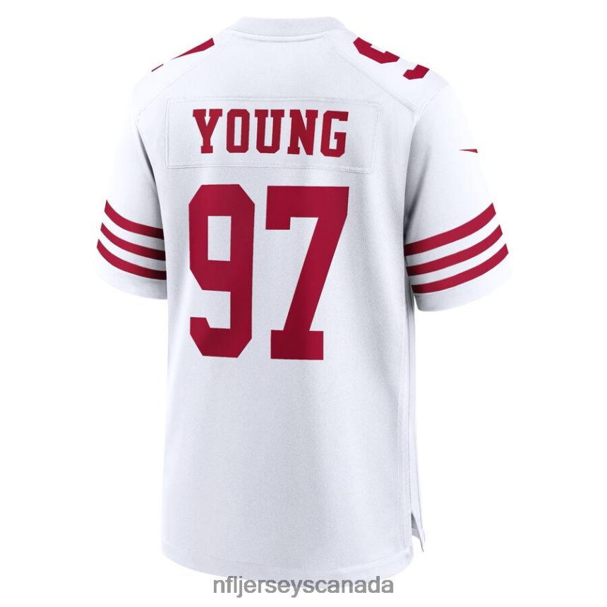 Men San Francisco 49ers Bryant Young Nike White Retired Player Game Jersey Clothing NFL TBXFR63872