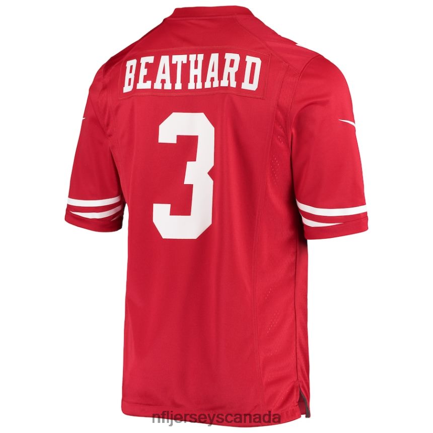 Men San Francisco 49ers CJ Beathard Nike Scarlet Game Player Jersey Clothing NFL TBXFR64541