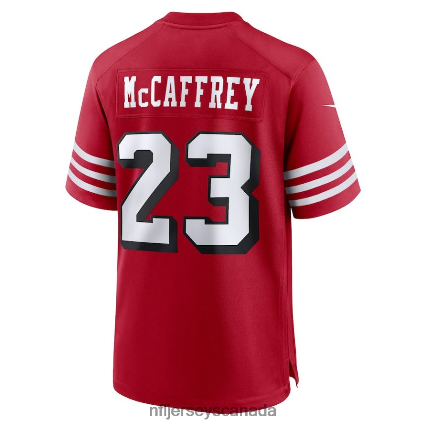 Men San Francisco 49ers Christian McCaffrey Nike Scarlet Alternate Game Player Jersey Clothing NFL TBXFR629
