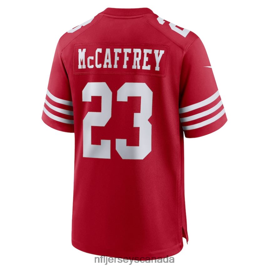 Men San Francisco 49ers Christian McCaffrey Nike Scarlet Game Player Jersey Clothing NFL TBXFR695