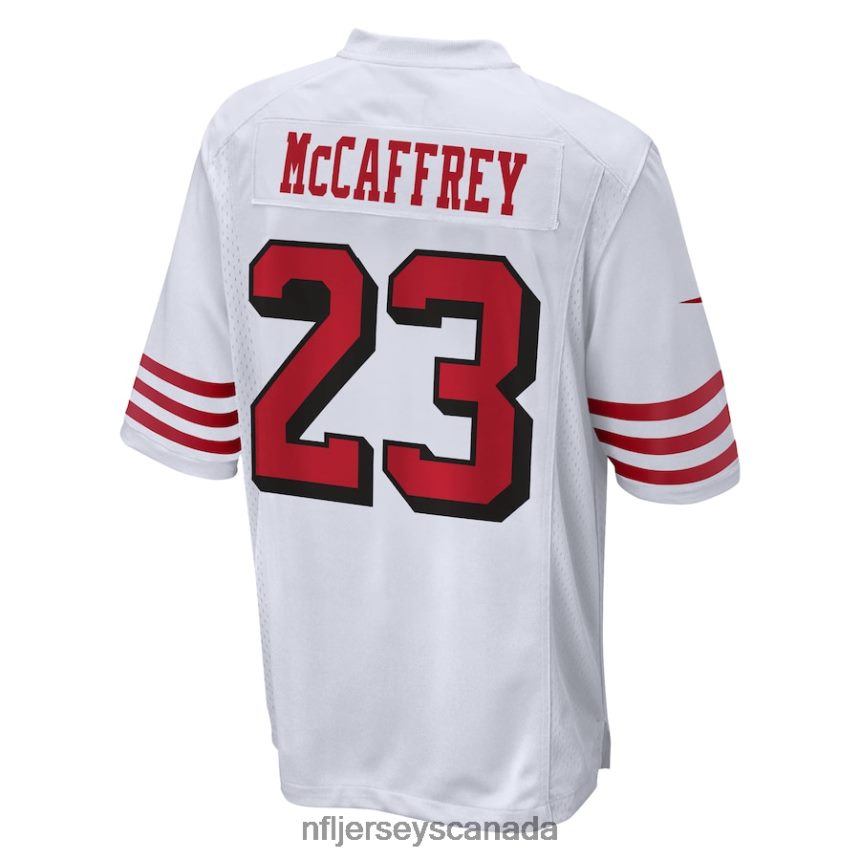Men San Francisco 49ers Christian McCaffrey Nike White Game Jersey Clothing NFL TBXFR6448