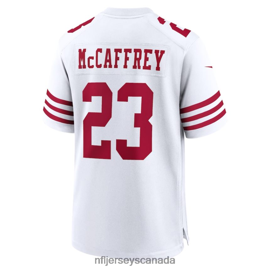 Men San Francisco 49ers Christian McCaffrey Nike White Game Player Jersey Clothing NFL TBXFR6118