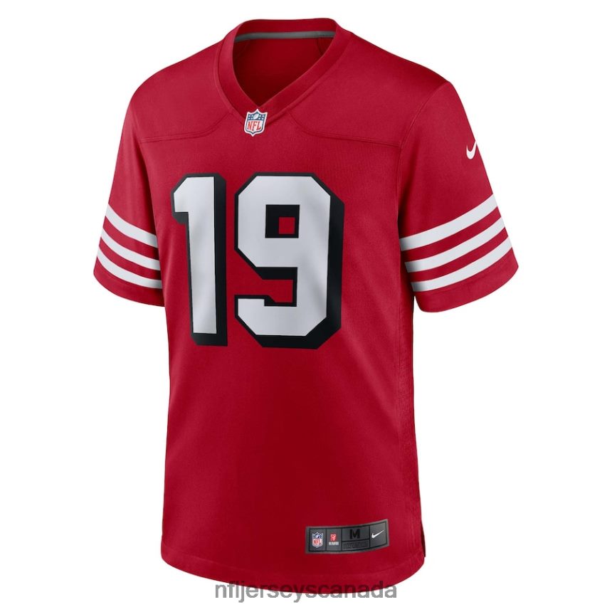 Men San Francisco 49ers Deebo Samuel Nike Scarlet Alternate Game Jersey Clothing NFL TBXFR6779