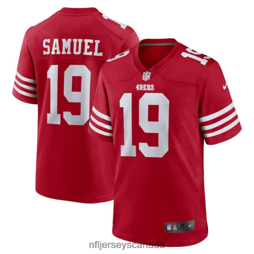 Men San Francisco 49ers Deebo Samuel Nike Scarlet Player Game Jersey Clothing NFL TBXFR6126