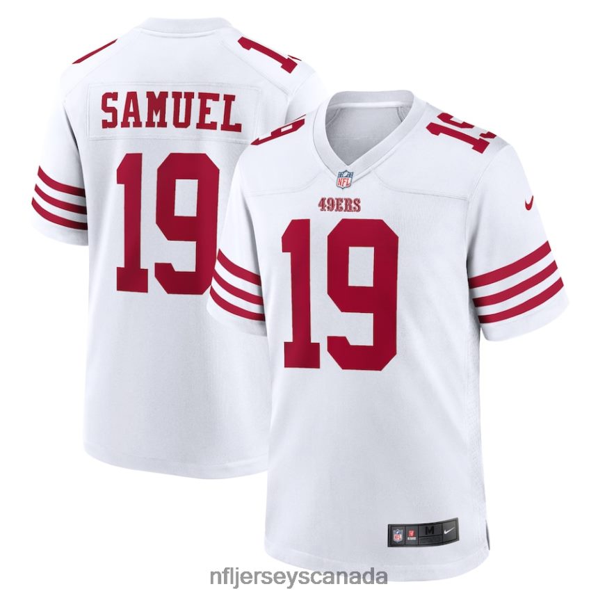 Men San Francisco 49ers Deebo Samuel Nike White Player Game Jersey Clothing NFL TBXFR6174