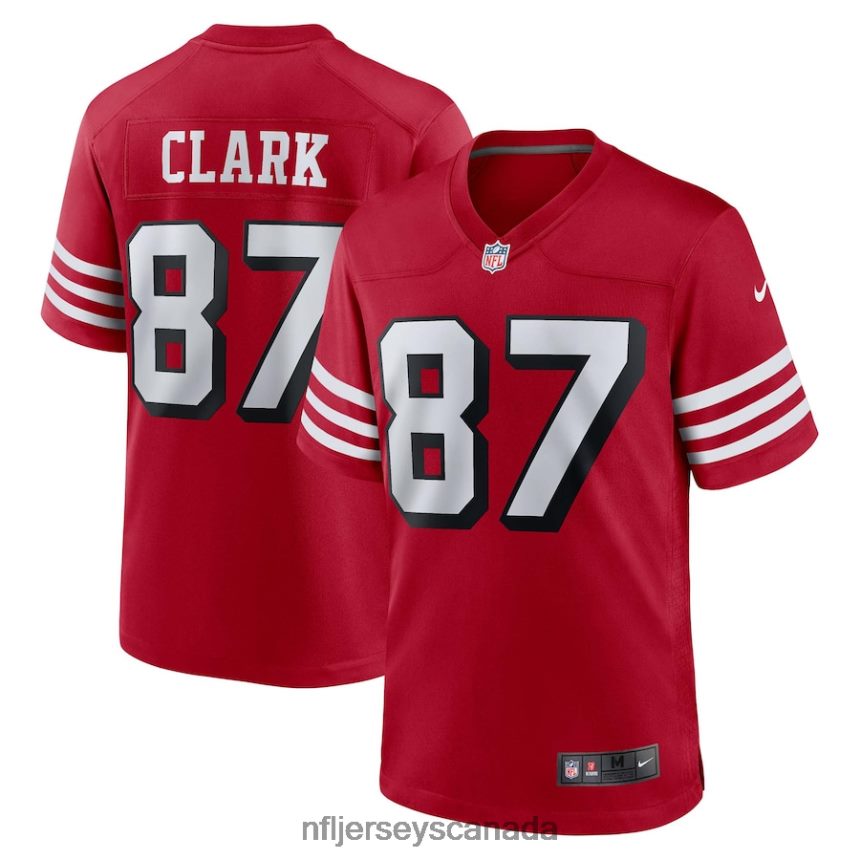 Men San Francisco 49ers Dwight Clark Nike Scarlet Retired Alternate Game Jersey Clothing NFL TBXFR62820
