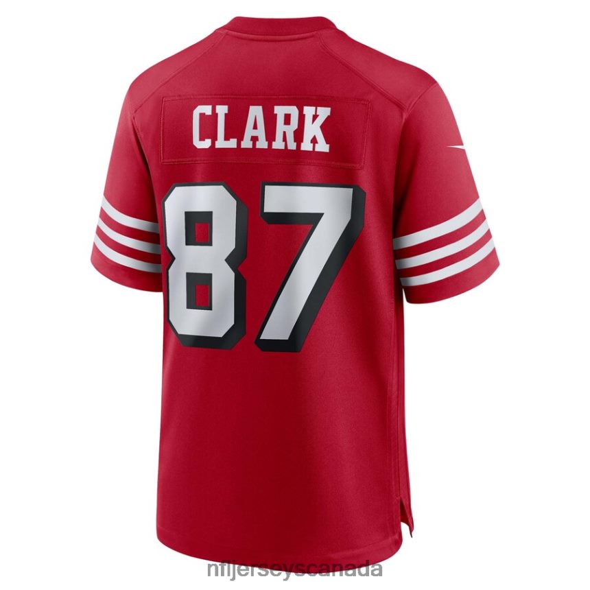 Men San Francisco 49ers Dwight Clark Nike Scarlet Retired Alternate Game Jersey Clothing NFL TBXFR62820
