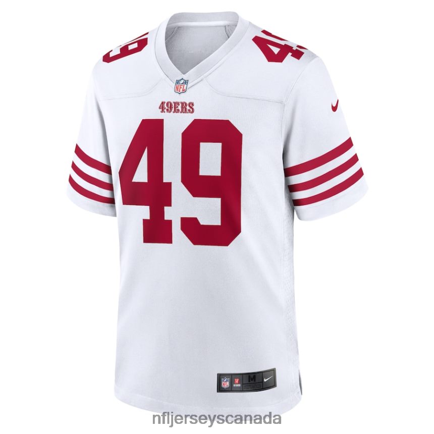 Men San Francisco 49ers Faithful 49 Nike White Player Game Jersey Clothing NFL TBXFR6409
