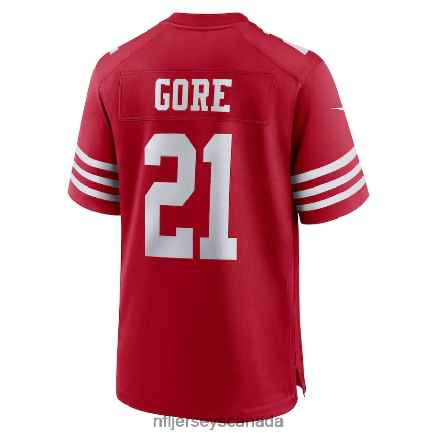 Men San Francisco 49ers Frank Gore Nike Scarlet Retired Player Game Jersey Clothing NFL TBXFR6527