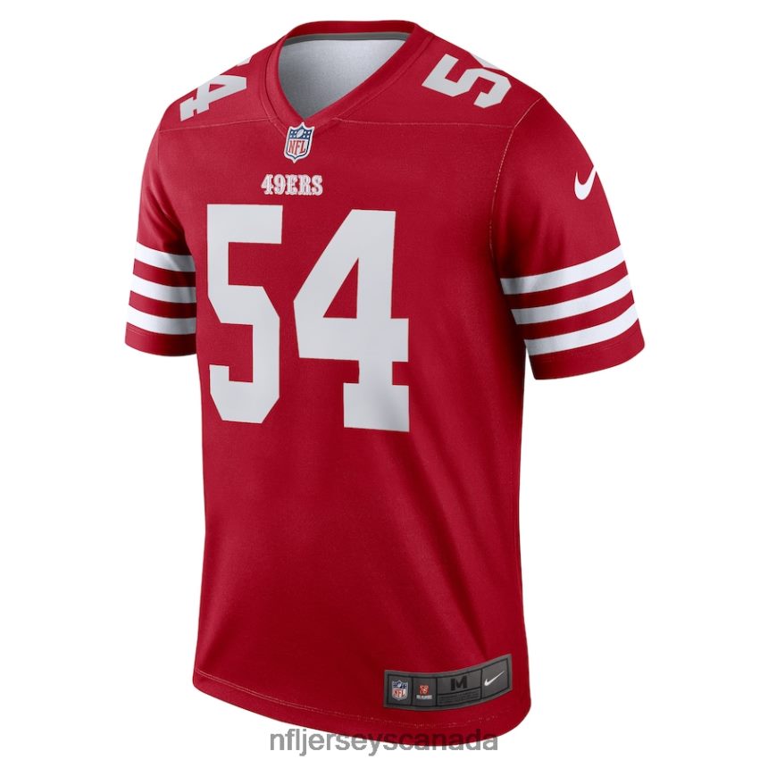Men San Francisco 49ers Fred Warner Nike Scarlet Legend Jersey Clothing NFL TBXFR61442