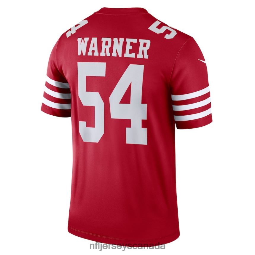 Men San Francisco 49ers Fred Warner Nike Scarlet Legend Jersey Clothing NFL TBXFR61442