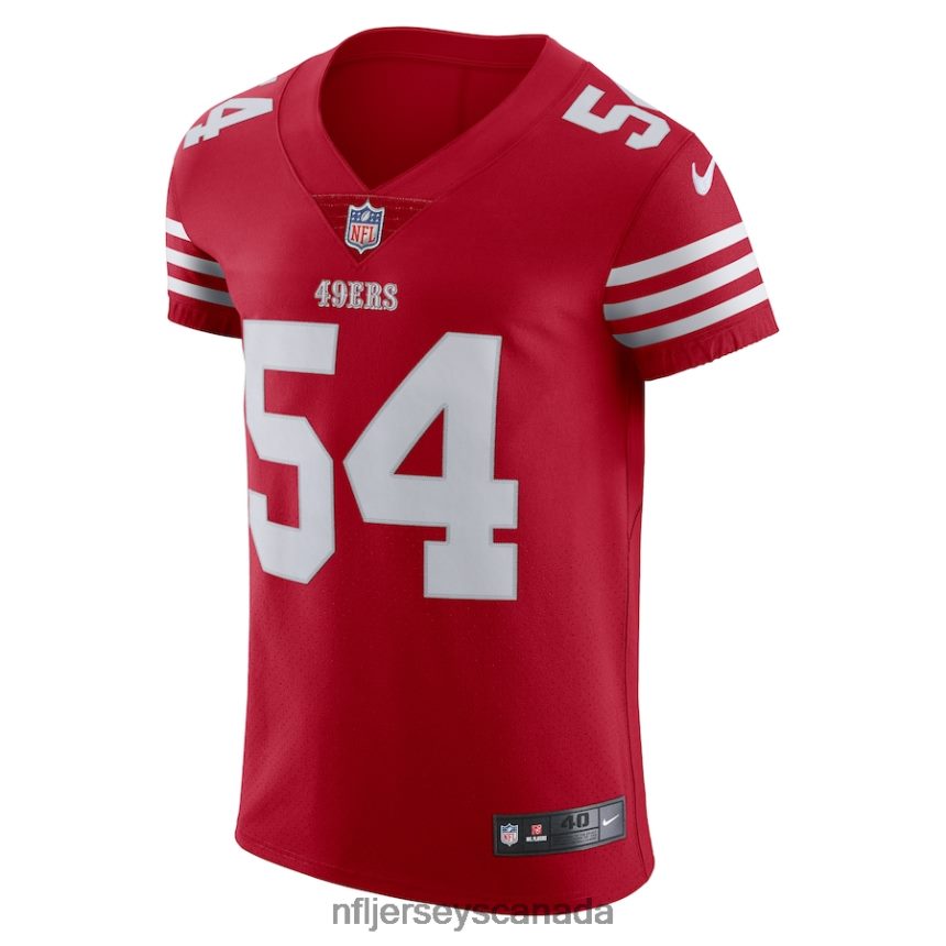Men San Francisco 49ers Fred Warner Nike Scarlet Vapor Elite Jersey Clothing NFL TBXFR61012