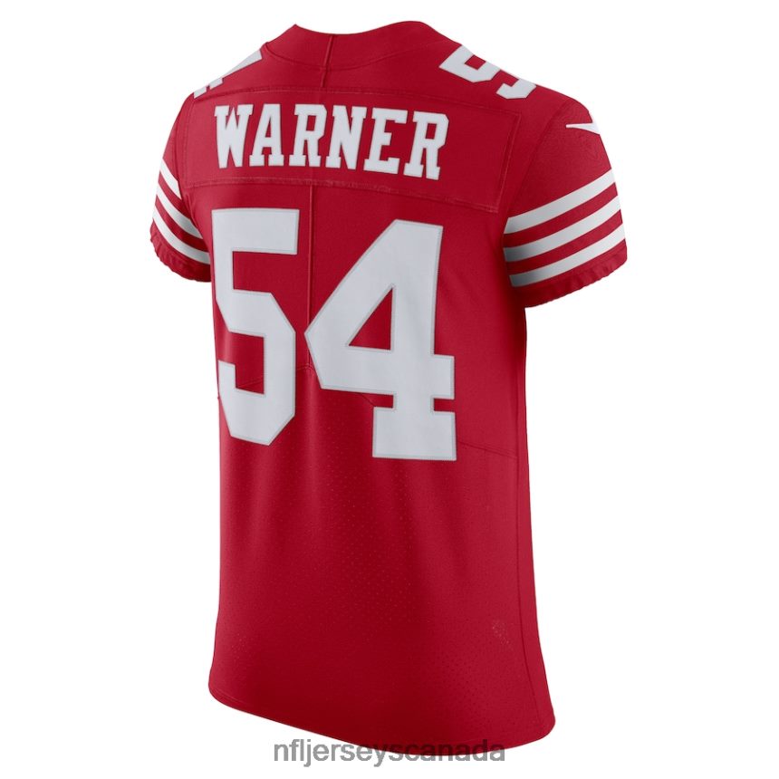 Men San Francisco 49ers Fred Warner Nike Scarlet Vapor Elite Jersey Clothing NFL TBXFR61012