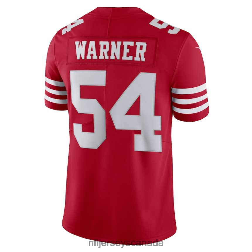 Men San Francisco 49ers Fred Warner Nike Scarlet Vapor Limited Jersey Clothing NFL TBXFR6157