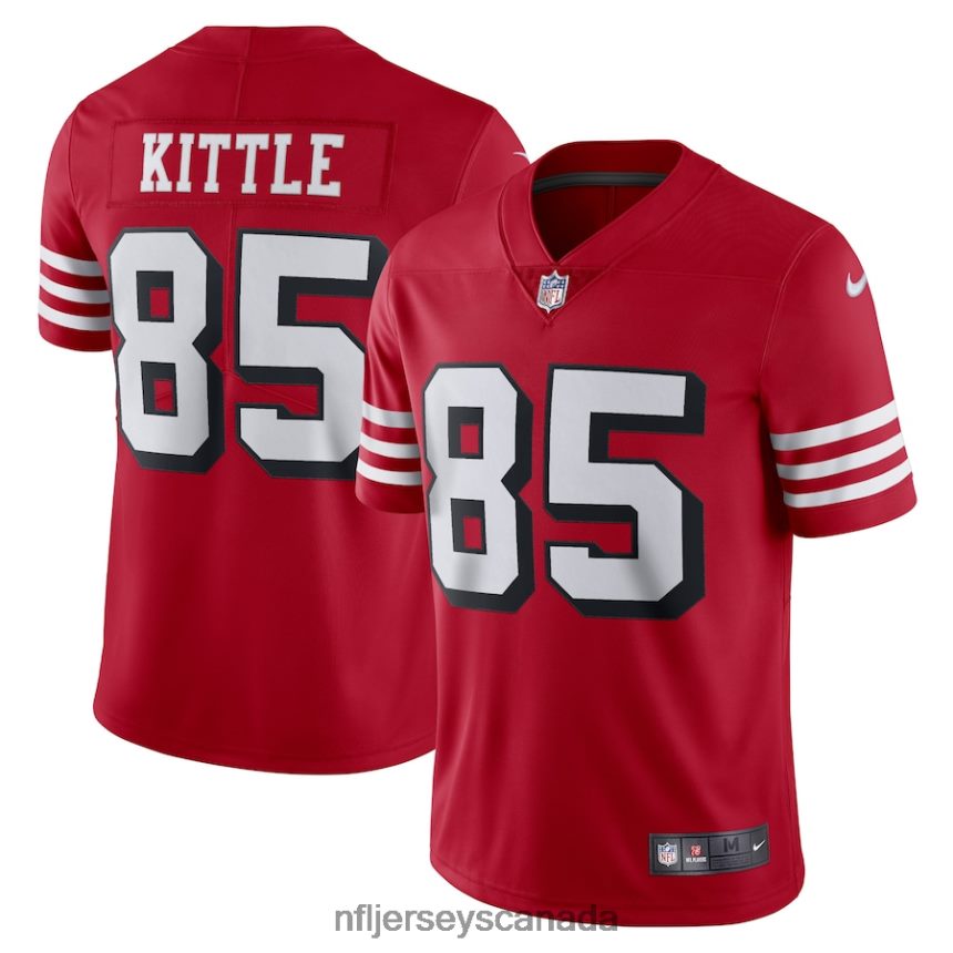 Men San Francisco 49ers George Kittle Nike Red Alternate Vapor Limited Player Jersey Clothing NFL TBXFR63173