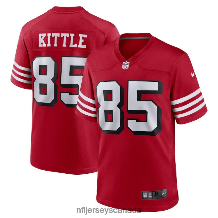 Men San Francisco 49ers George Kittle Nike Scarlet Alternate Game Player Jersey Clothing NFL TBXFR672