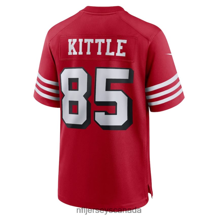 Men San Francisco 49ers George Kittle Nike Scarlet Alternate Game Player Jersey Clothing NFL TBXFR672