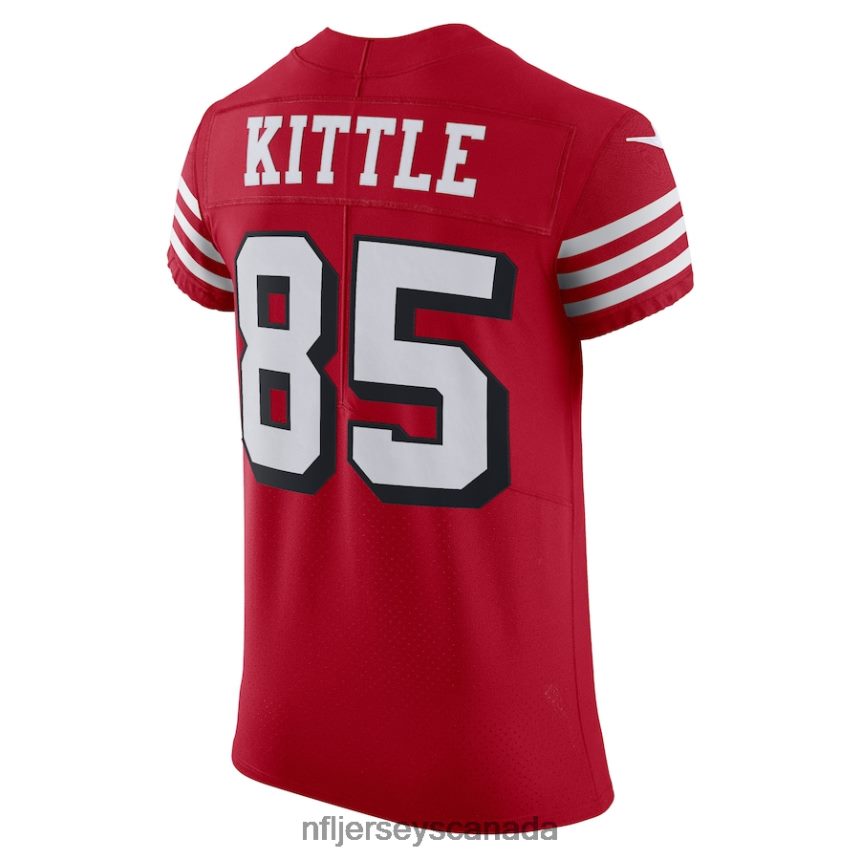 Men San Francisco 49ers George Kittle Nike Scarlet Alternate Vapor Elite Jersey Clothing NFL TBXFR61770