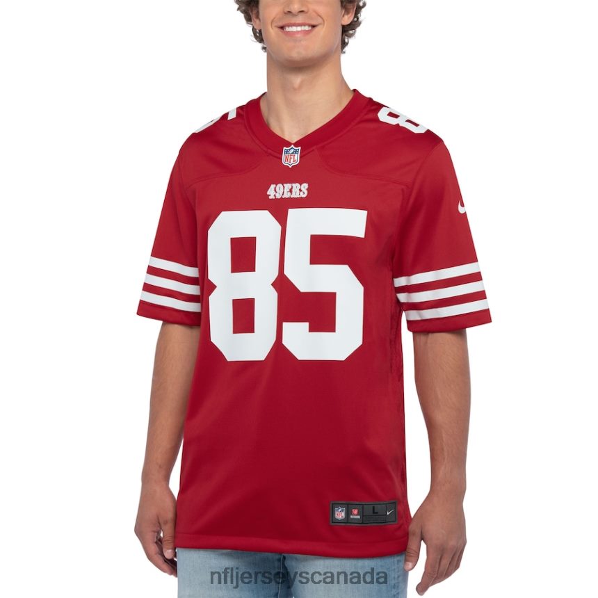 Men San Francisco 49ers George Kittle Nike Scarlet Player Game Jersey Clothing NFL TBXFR6100