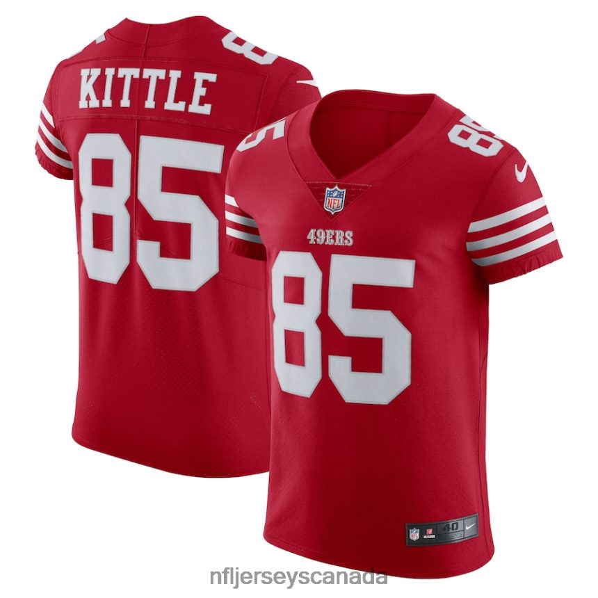Men San Francisco 49ers George Kittle Nike Scarlet Vapor Elite Jersey Clothing NFL TBXFR62330