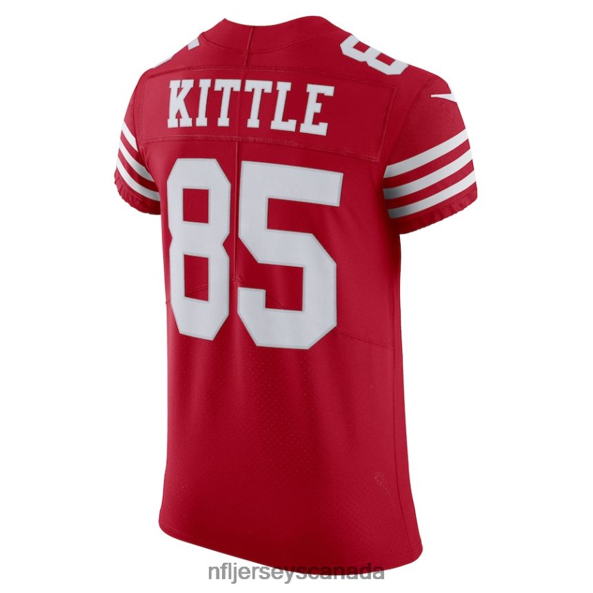 Men San Francisco 49ers George Kittle Nike Scarlet Vapor Elite Jersey Clothing NFL TBXFR62330