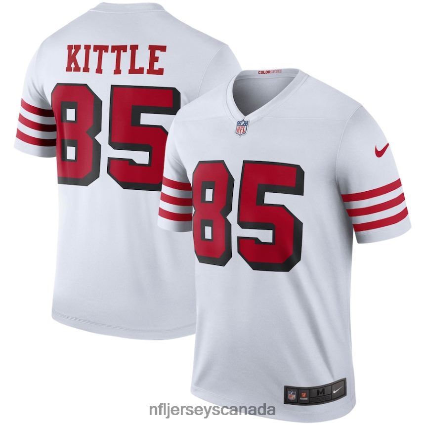 Men San Francisco 49ers George Kittle Nike White Color Rush Legend Jersey Clothing NFL TBXFR6747