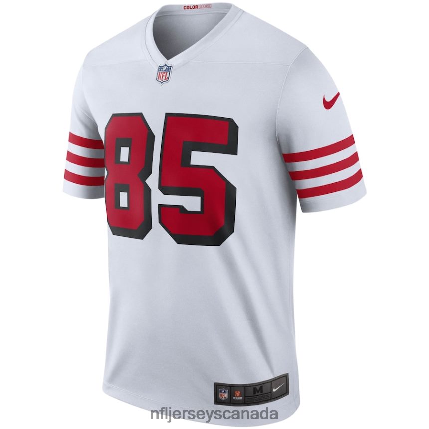 Men San Francisco 49ers George Kittle Nike White Color Rush Legend Jersey Clothing NFL TBXFR6747