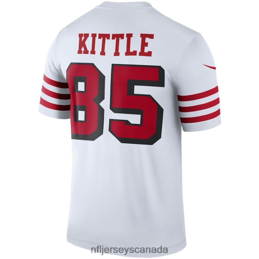 Men San Francisco 49ers George Kittle Nike White Color Rush Legend Jersey Clothing NFL TBXFR6747