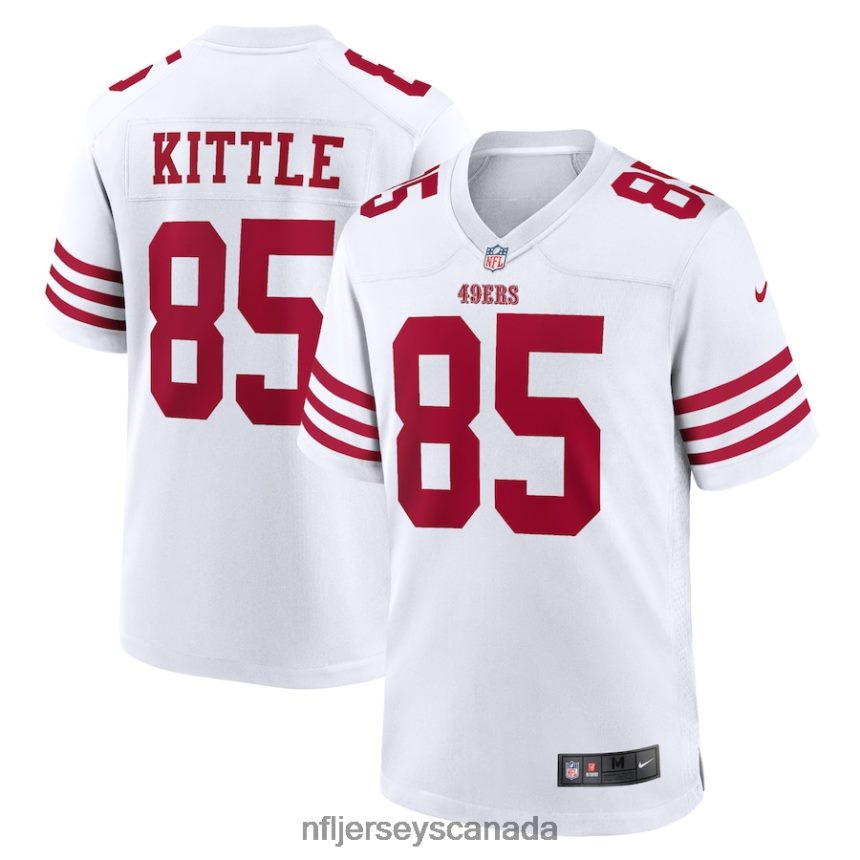 Men San Francisco 49ers George Kittle Nike White Player Game Jersey Clothing NFL TBXFR6383