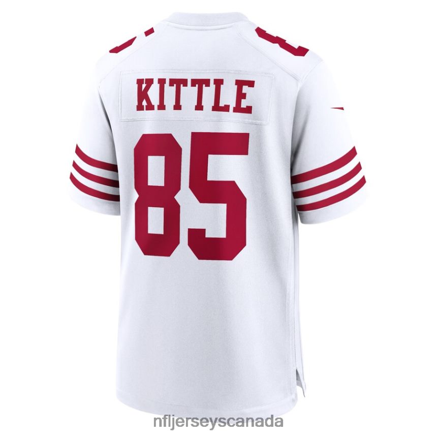 Men San Francisco 49ers George Kittle Nike White Team Game Jersey Clothing NFL TBXFR62048