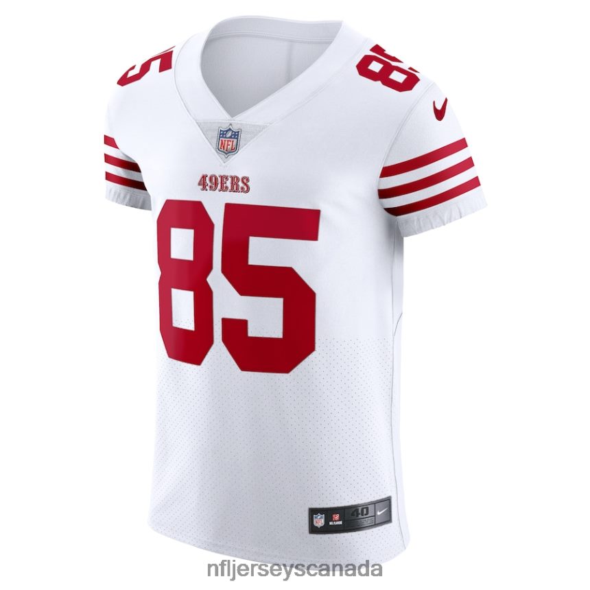 Men San Francisco 49ers George Kittle Nike White Vapor Elite Jersey Clothing NFL TBXFR62890