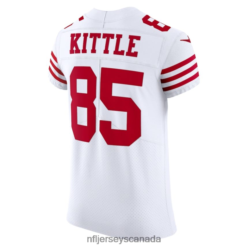 Men San Francisco 49ers George Kittle Nike White Vapor Elite Jersey Clothing NFL TBXFR62890