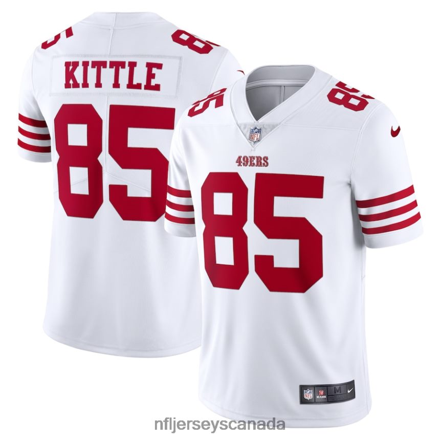Men San Francisco 49ers George Kittle Nike White Vapor Limited Jersey Clothing NFL TBXFR6870