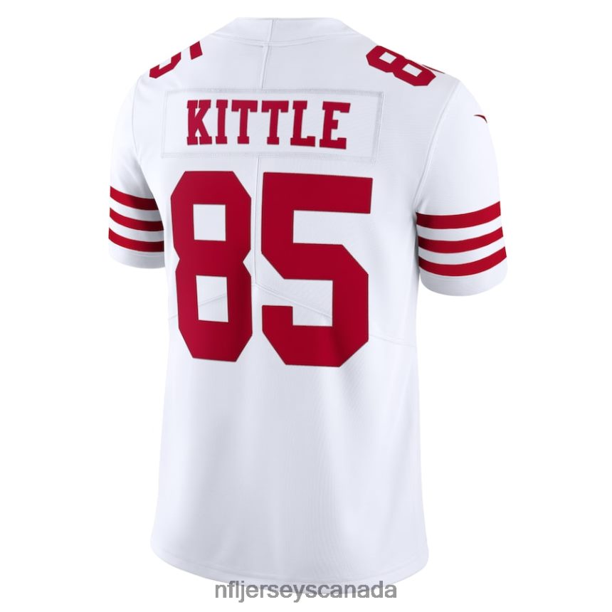 Men San Francisco 49ers George Kittle Nike White Vapor Limited Jersey Clothing NFL TBXFR6870