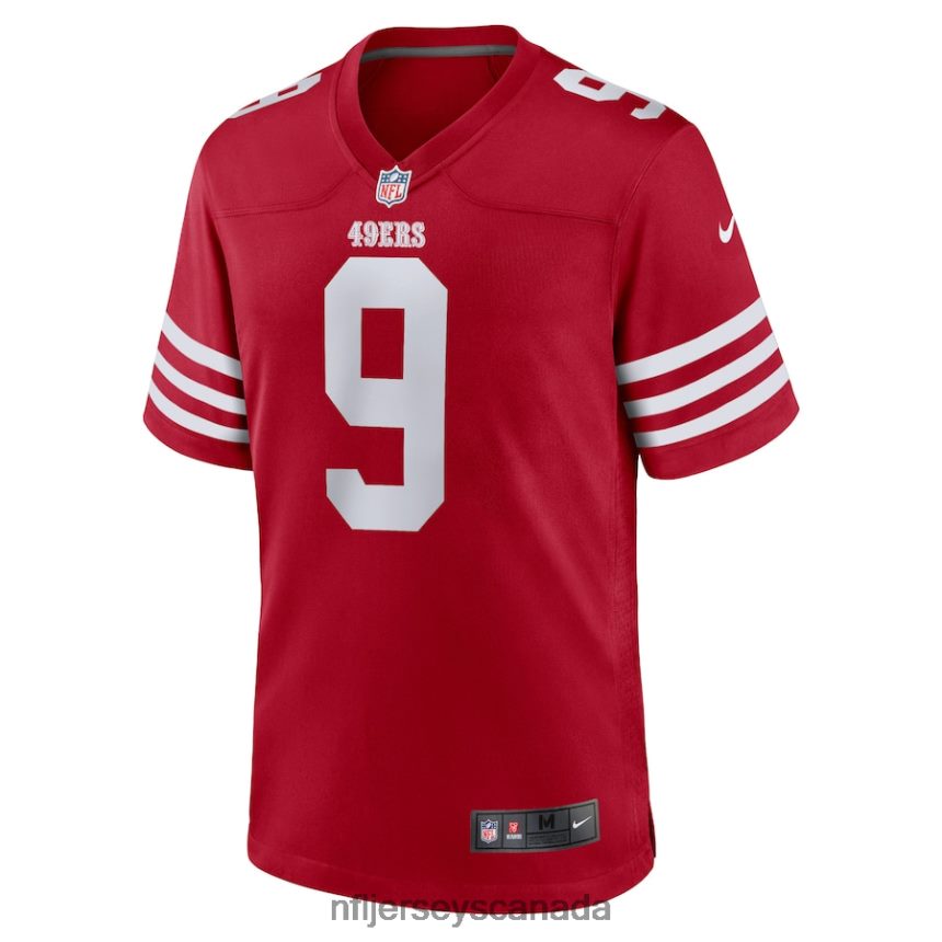 Men San Francisco 49ers Jacob Eason Nike Scarlet Home Game Player Jersey Clothing NFL TBXFR66656