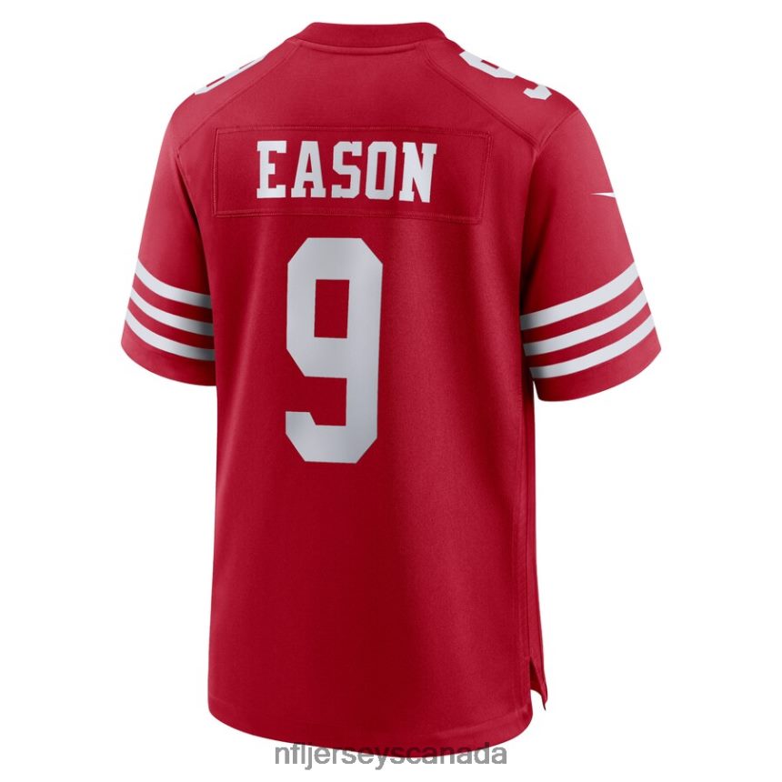 Men San Francisco 49ers Jacob Eason Nike Scarlet Home Game Player Jersey Clothing NFL TBXFR66656