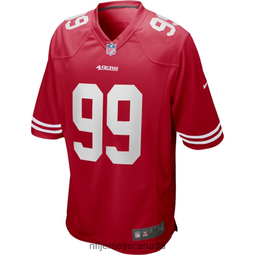 Men San Francisco 49ers Javon Kinlaw Nike Scarlet Game Jersey Clothing NFL TBXFR62748
