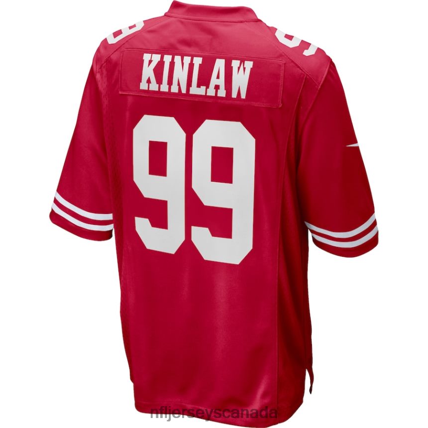 Men San Francisco 49ers Javon Kinlaw Nike Scarlet Game Jersey Clothing NFL TBXFR62748