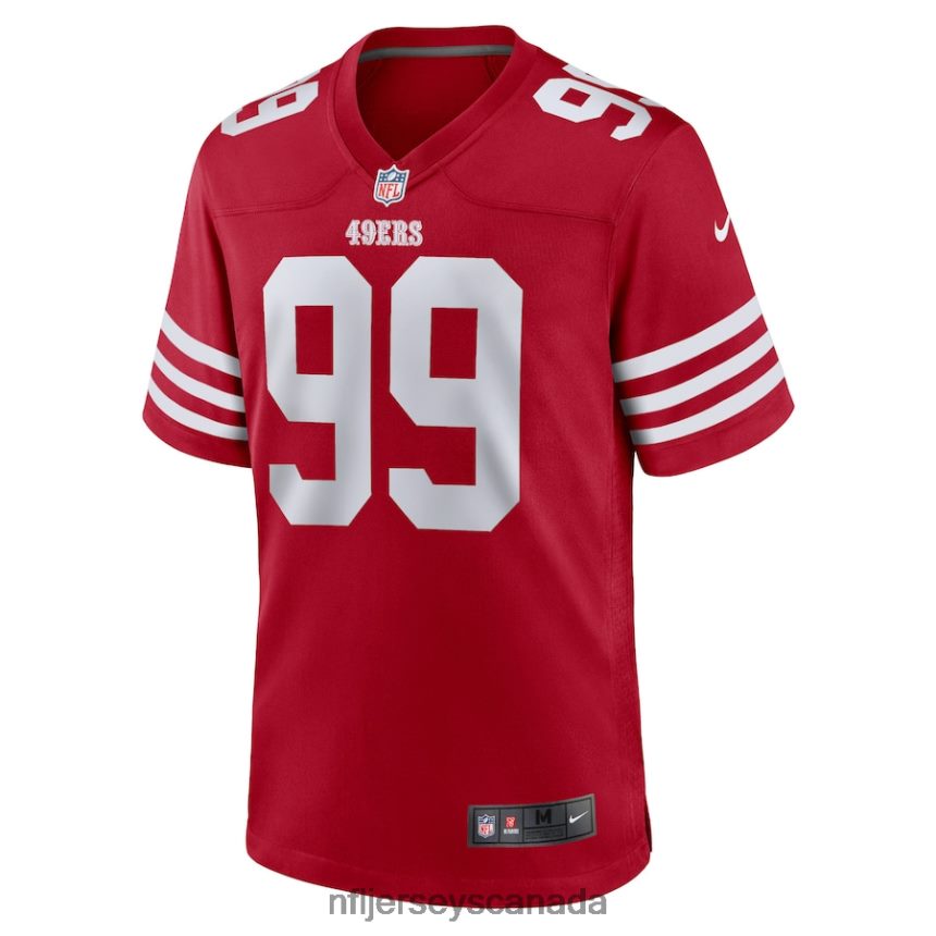 Men San Francisco 49ers Javon Kinlaw Nike Scarlet Team Player Game Jersey Clothing NFL TBXFR64083