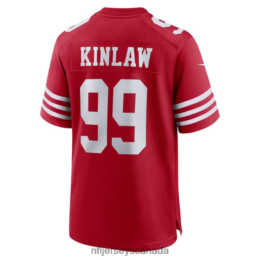 Men San Francisco 49ers Javon Kinlaw Nike Scarlet Team Player Game Jersey Clothing NFL TBXFR64083