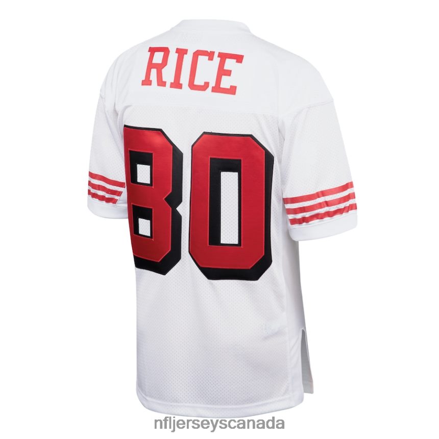Men San Francisco 49ers Jerry Rice Mitchell  Ness White 1994 Authentic Throwback Retired Player Jersey Clothing NFL TBXFR6928