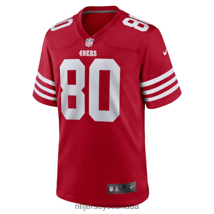 Men San Francisco 49ers Jerry Rice Nike Scarlet Retired Game Player Jersey Clothing NFL TBXFR62755