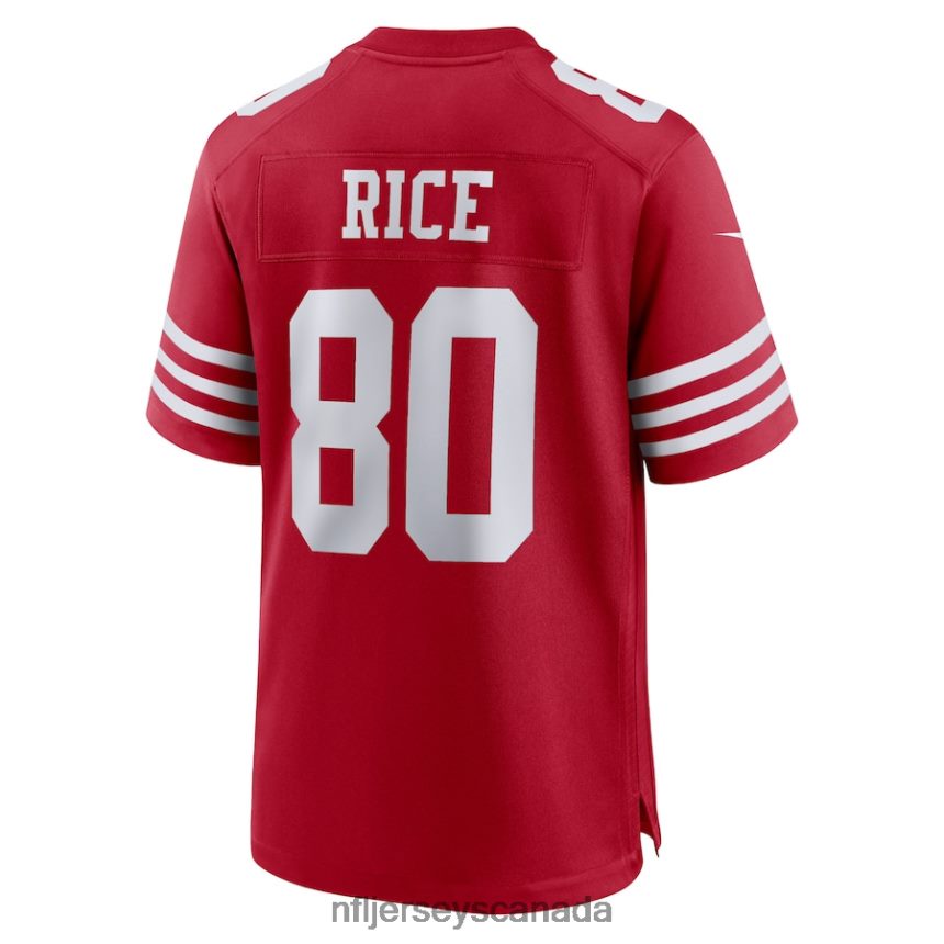 Men San Francisco 49ers Jerry Rice Nike Scarlet Retired Team Player Game Jersey Clothing NFL TBXFR6143