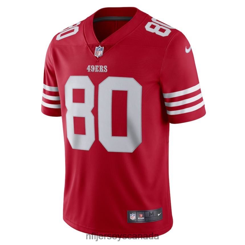 Men San Francisco 49ers Jerry Rice Nike Scarlet Vapor Limited Retired Player Jersey Clothing NFL TBXFR61342