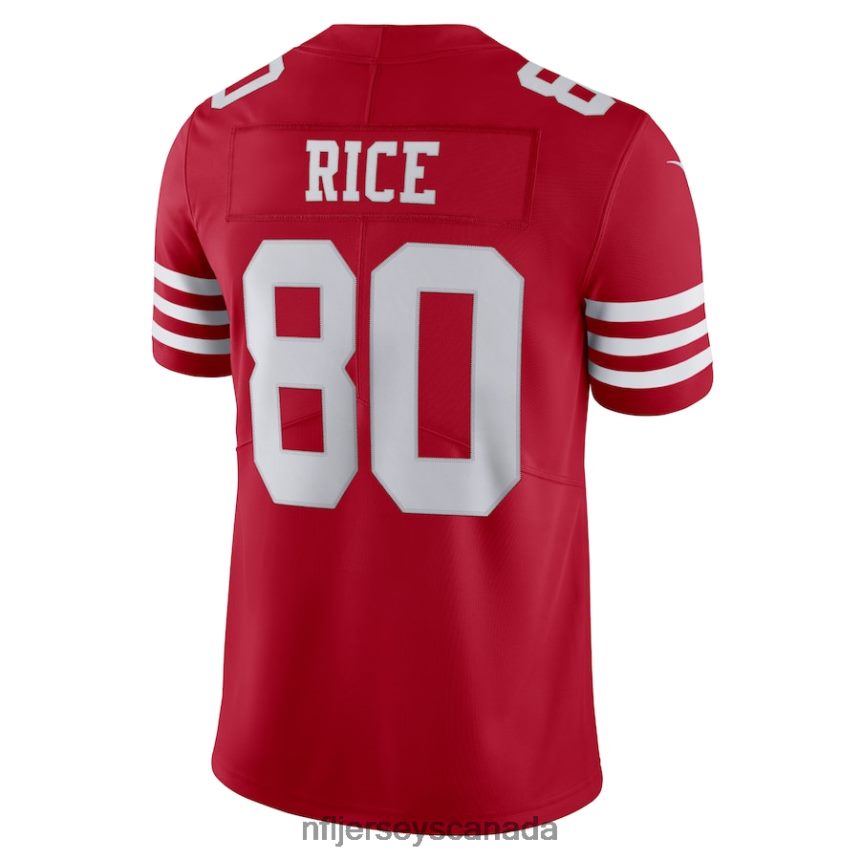Men San Francisco 49ers Jerry Rice Nike Scarlet Vapor Limited Retired Player Jersey Clothing NFL TBXFR61342
