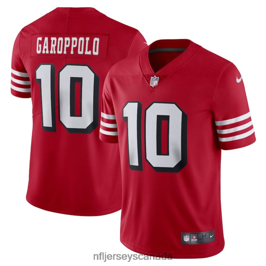 Men San Francisco 49ers Jimmy Garoppolo Nike Red Alternate Vapor Limited Jersey Clothing NFL TBXFR6743