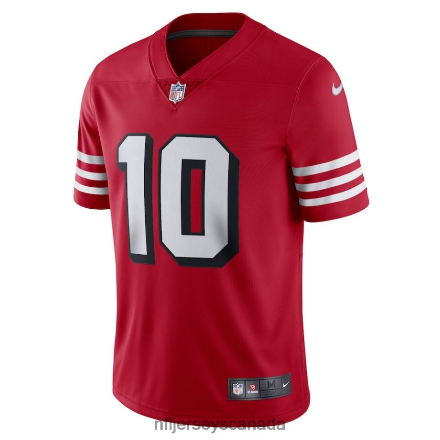 Men San Francisco 49ers Jimmy Garoppolo Nike Red Alternate Vapor Limited Jersey Clothing NFL TBXFR6743