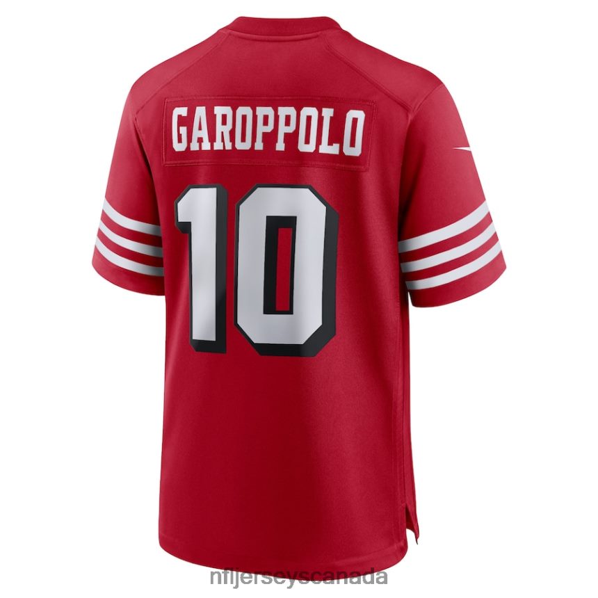 Men San Francisco 49ers Jimmy Garoppolo Nike Scarlet Alternate Game Player Jersey Clothing NFL TBXFR61030