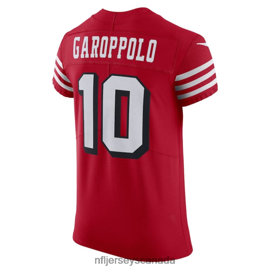 Men San Francisco 49ers Jimmy Garoppolo Nike Scarlet Alternate Vapor Elite Jersey Clothing NFL TBXFR6446