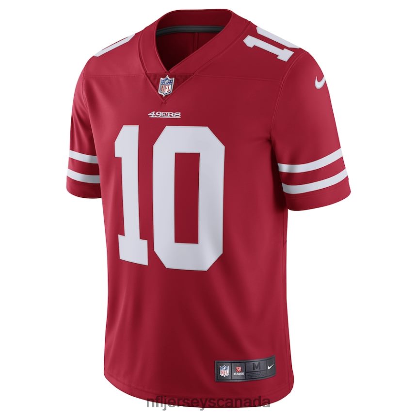 Men San Francisco 49ers Jimmy Garoppolo Nike Scarlet Vapor Untouchable Limited Jersey Clothing NFL TBXFR678